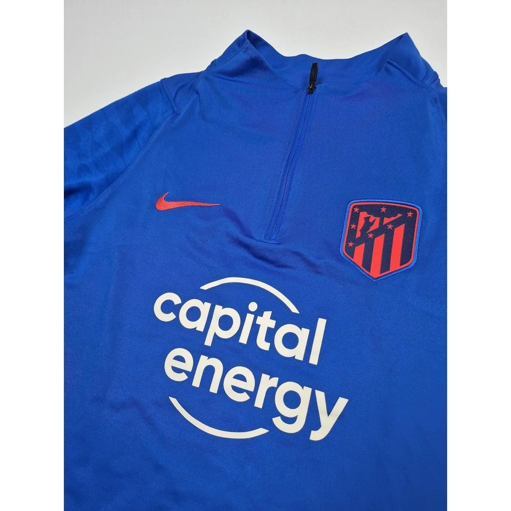 Atletico Madrid Jacket Mens Medium Blue La Liga Soccer Nike Dri-FIT Drill Top